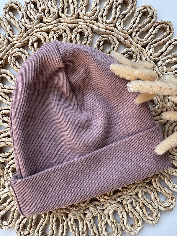 Czapka wrzosowa rozmiar 18M-4Y