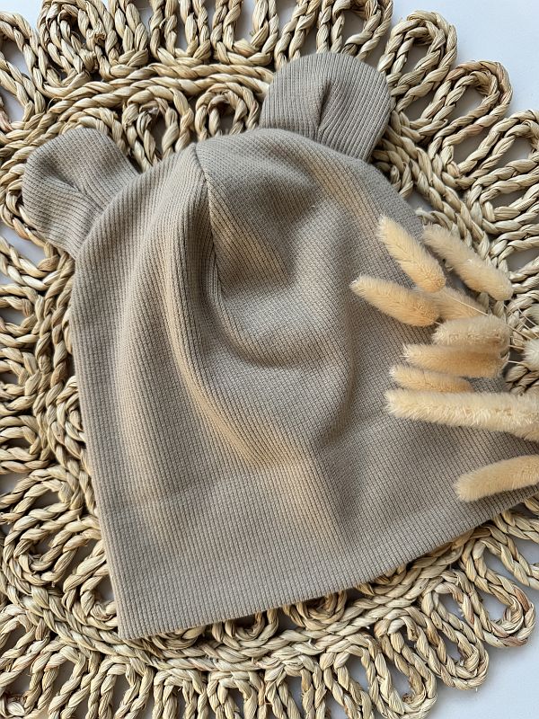 Czapka beżowa rozmiar 18M-4Y