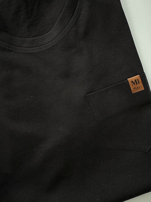 Koszulka czarna męska kieszonka tata rozmiar XXL