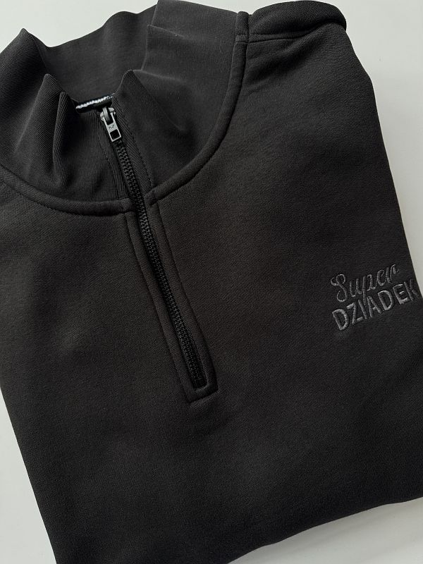 Bluza męska z suwakiem haft super dziadek rozmiar XL