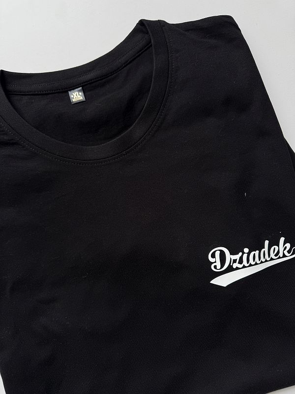 Koszulka czarna męska dziadek rozmiar XL