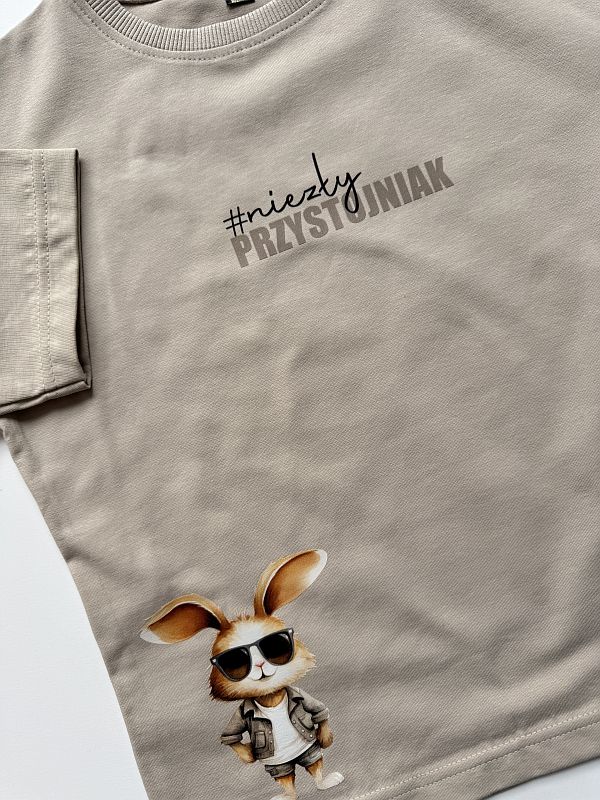 Koszulka beżowa z krótkim rękawem niezły przystojniak rozmiar 128