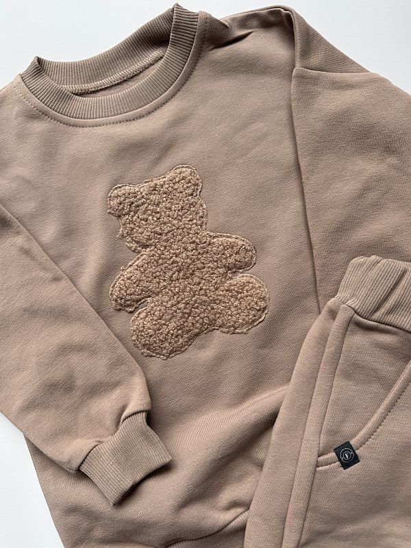 Kawowy komplet pluszowy misio rozmiar 92