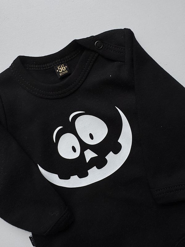 Body czarne z długim rękawem uśmiech rozmiar 56