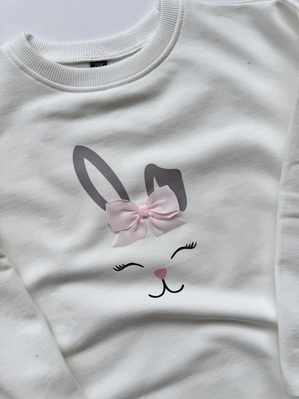 Bluza ecru buzia królika rozmiar 128