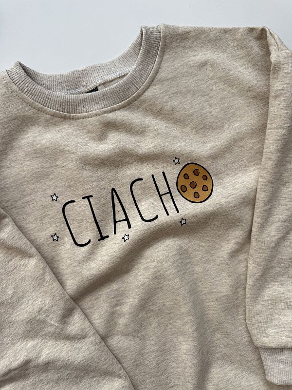 Bluza beż melanż ciacho rozmiar 116