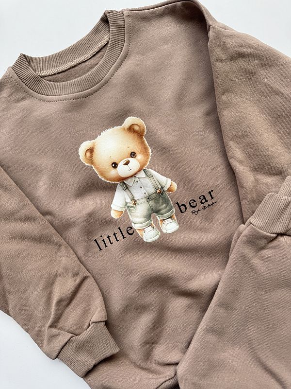Kawowy komplet little bear rozmiar 98