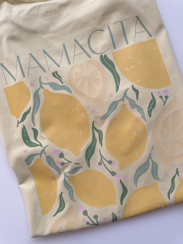 Koszulka damska masełkowa mamacita cytryny rozmiar Oversize
