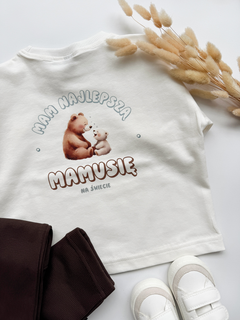 Koszulka dziecięca mam najlepszą mamusie na świecie