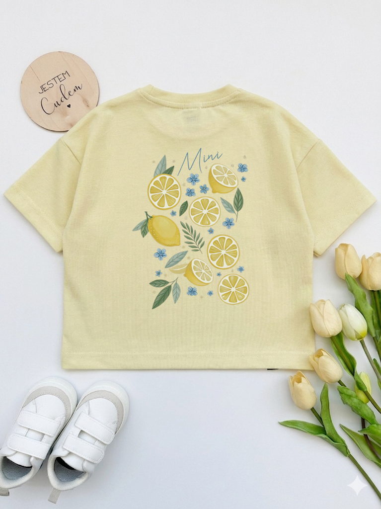 Koszulka dziecięca z nadrukiem mini cytryny