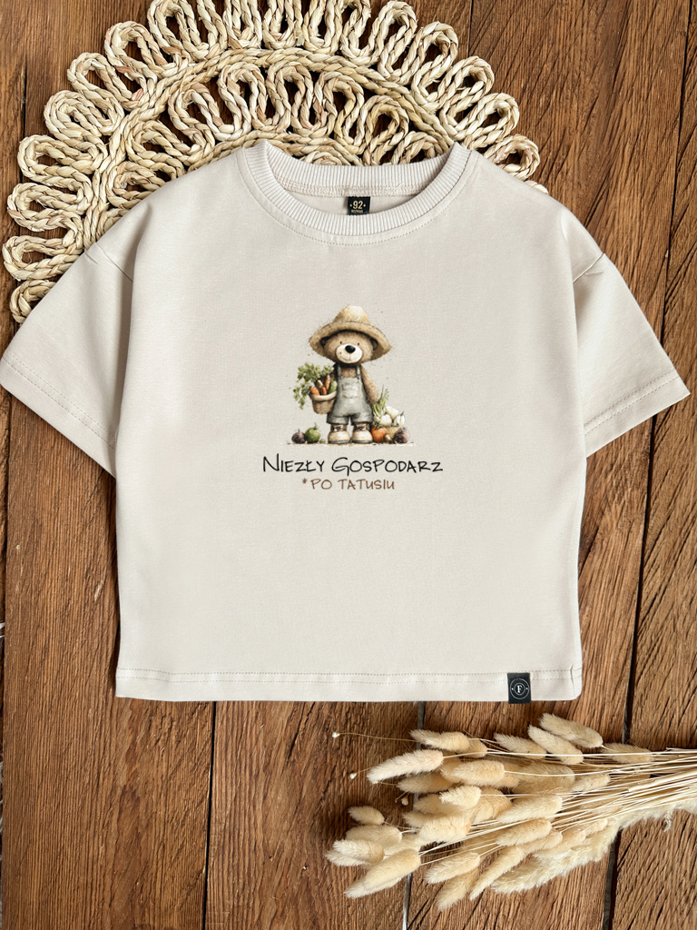 Koszulka dziecięca niezły gospodarz po tatusiu