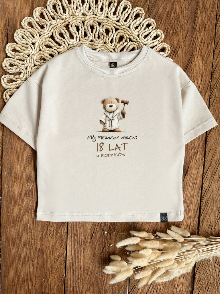 Koszulka dziecięca mój pierwszy wyrok