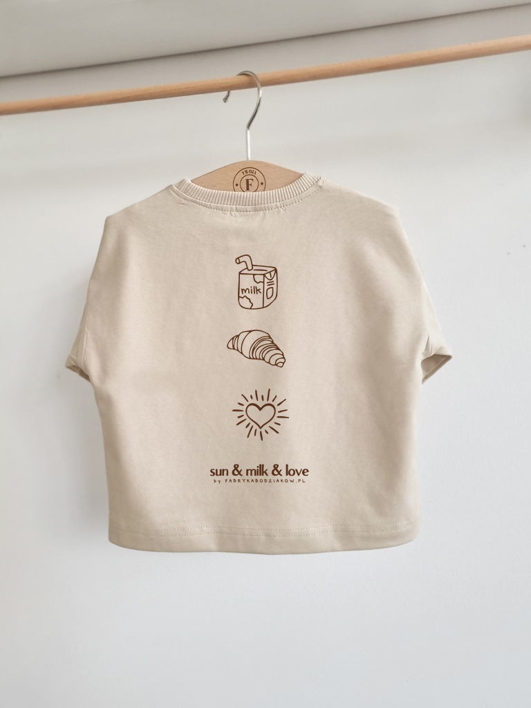 Koszulka dziecięca z nadrukiem sun milk love