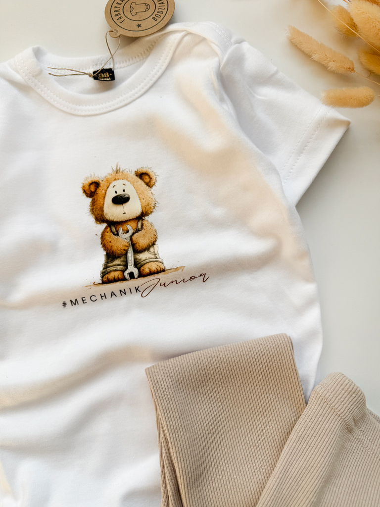 Body niemowlęce misiek mechanik