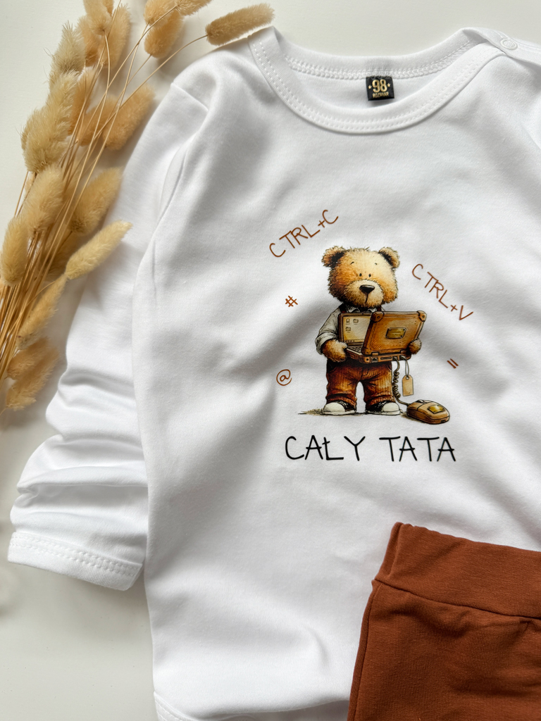 Body niemowlęce z misiem cały tata