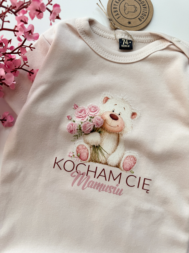 Body niemowlęce miś kocham cię mamusiu