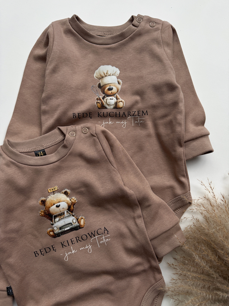 Body niemowlęce misio będę jak...