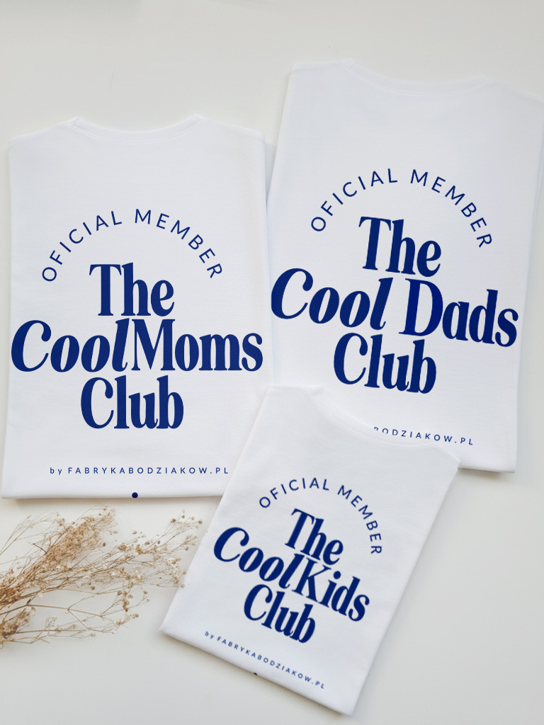 Komplet dla rodziców i dziecka the cool club