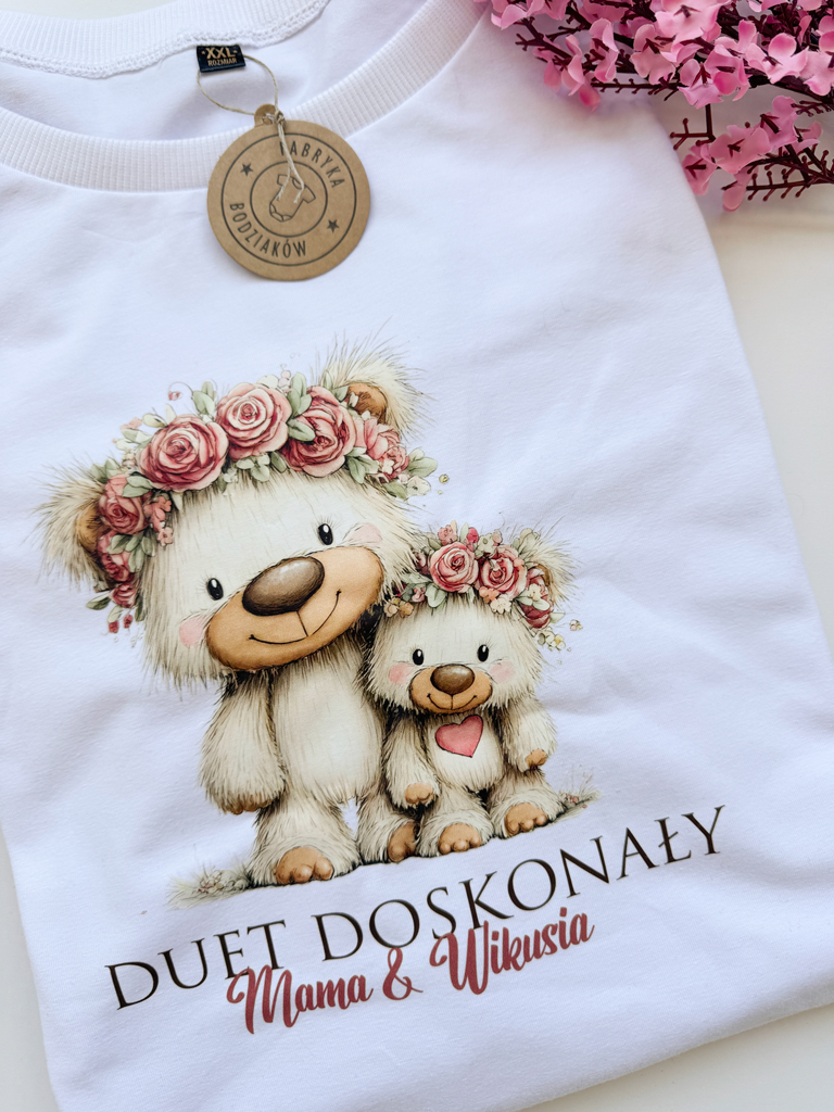 Koszulka damska z misiami duet doskonały