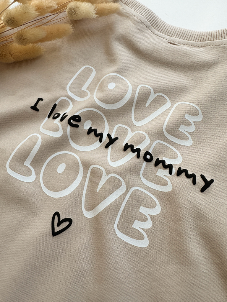 Koszulka dziecięca z nadrukiem love my mommy
