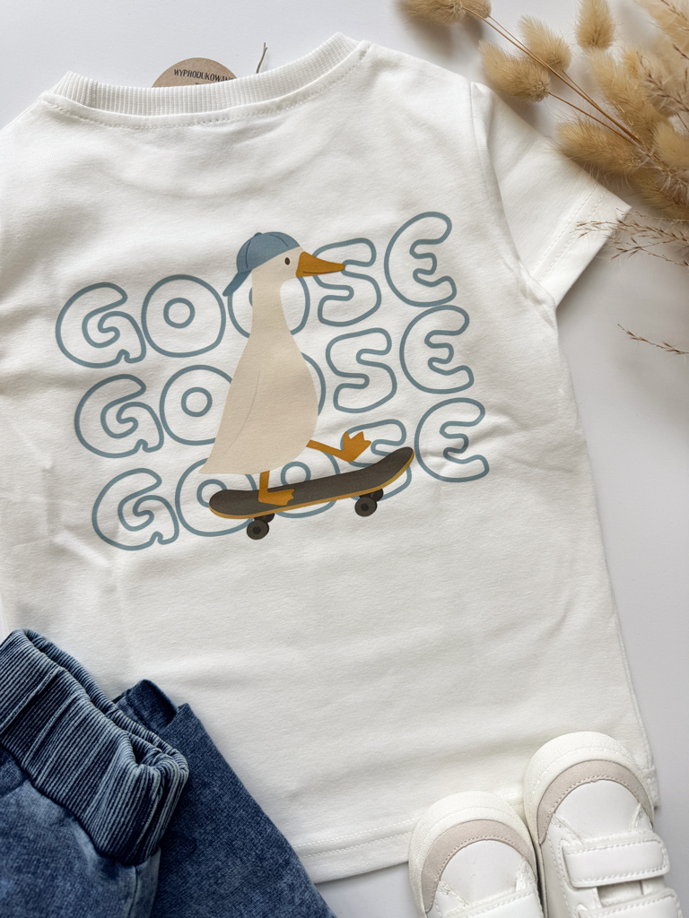 Koszulka dziecięca gąska na deskorolce