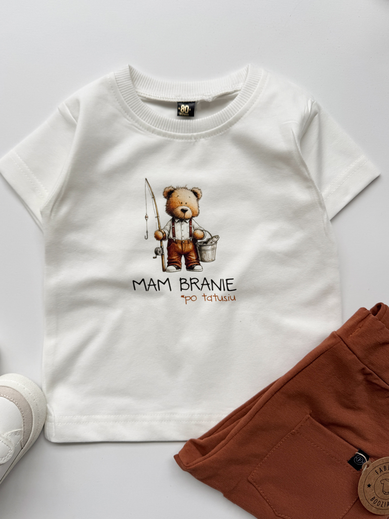 Koszulka dziecięca mam branie po tatusiu
