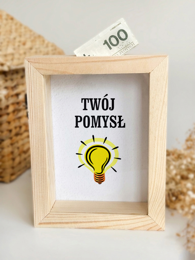 Skarbonka z dowolnym nadrukiem - Twój projekt