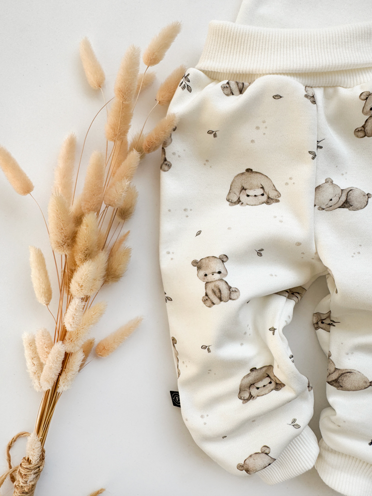 Spodnie niemowlęce miś akrobata