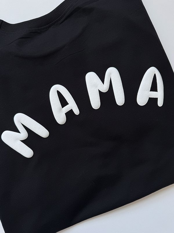 Koszulka damska czarna mama rozmiar Oversize