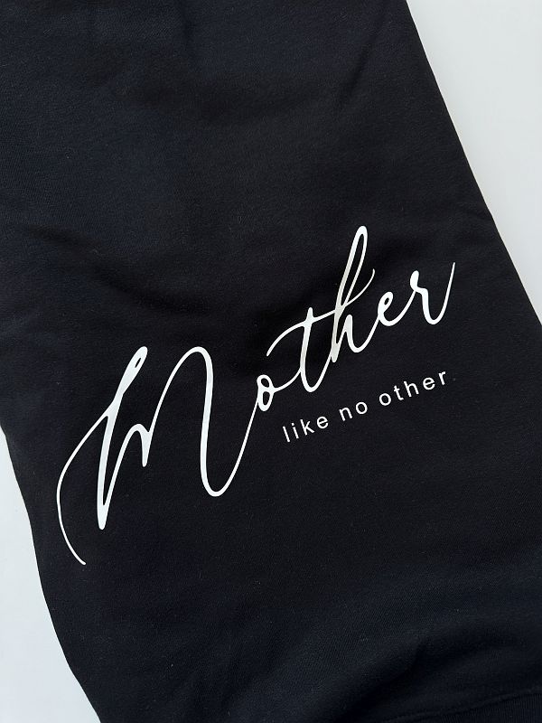 Bluza damska z kapturem czarna mother like no other rozmiar XL
