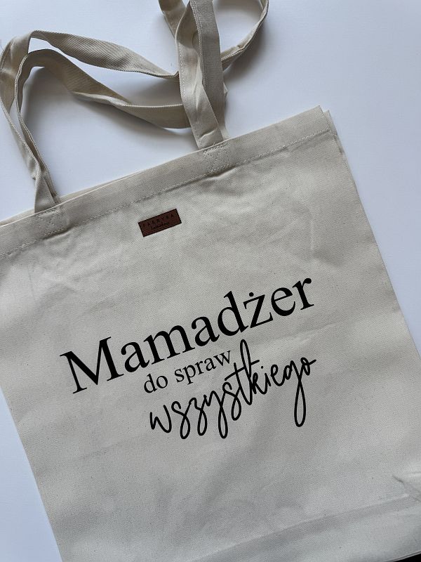 Torba ecru mamager od spraw wszystkiego