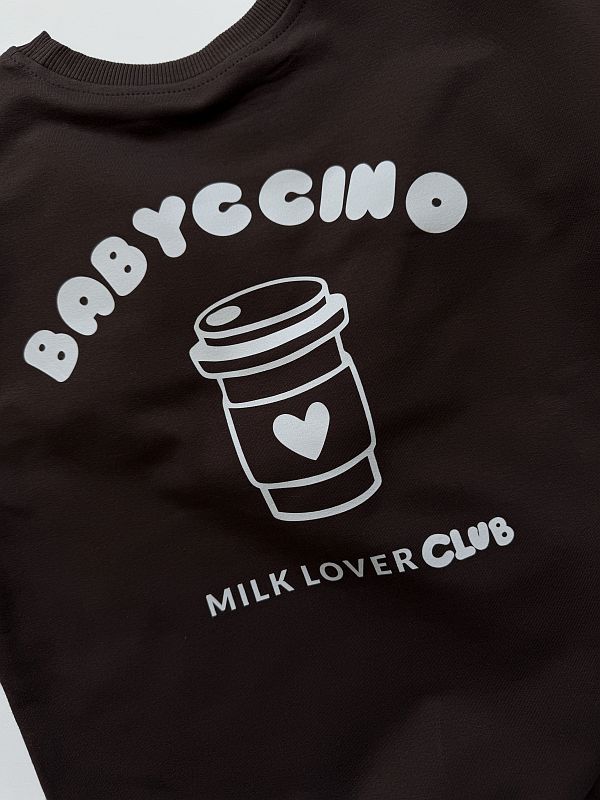 Bluza czekoladowa babyccino rozmiar 128