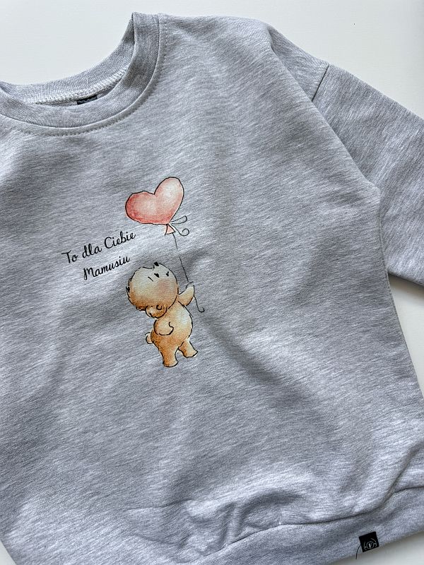 Bluza szara to dla ciebie mamusiu rozmiar 92