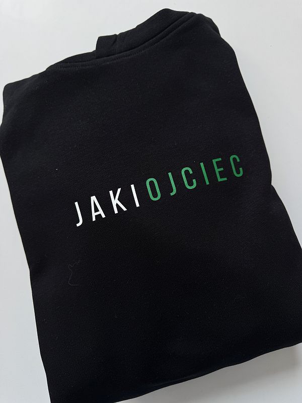 Bluza męska z kapturem czarna jaki ojciec rozmiar XL