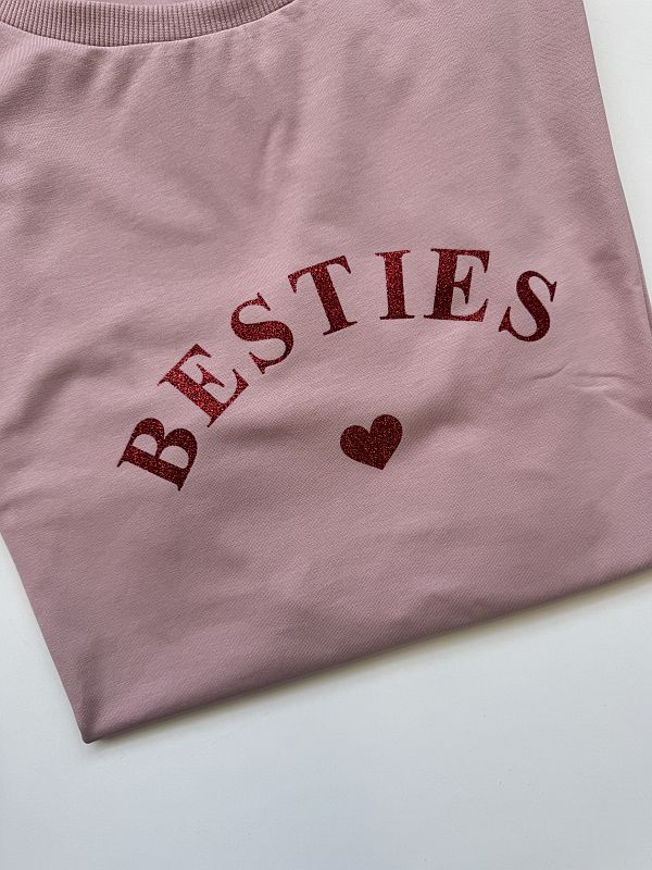 Koszulka damska różowa besties rozmiar XXL