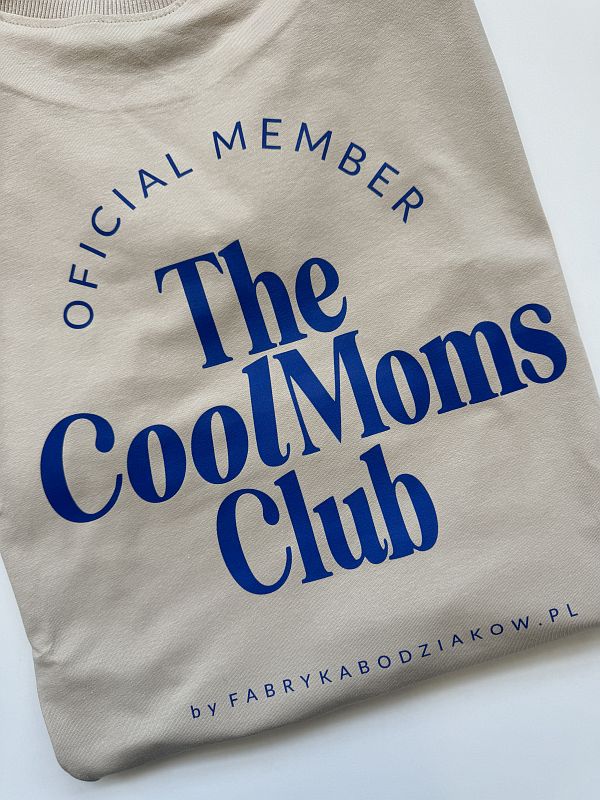 Koszulka damska beżowa the cool moms club rozmiar XL