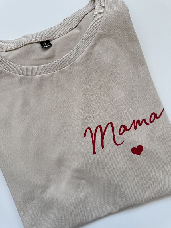 Koszulka damska beżowa mama rozmiar L