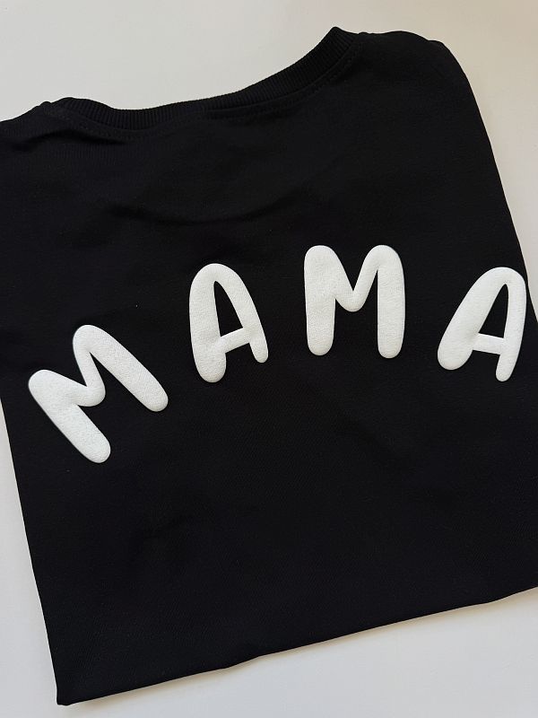 Koszulka damska czarna mama rozmiar S