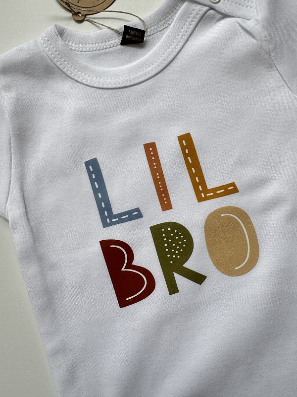 Body białe z krótkim rękawem lil bro rozmiar 80