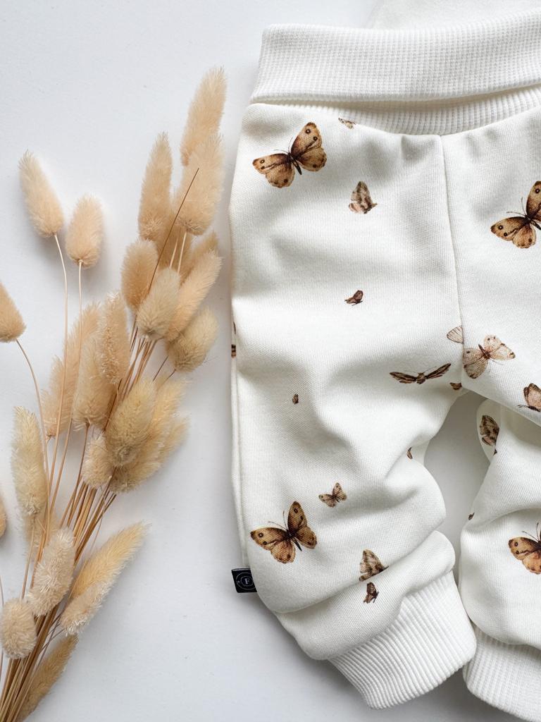 Spodnie niemowlęce boho motyle