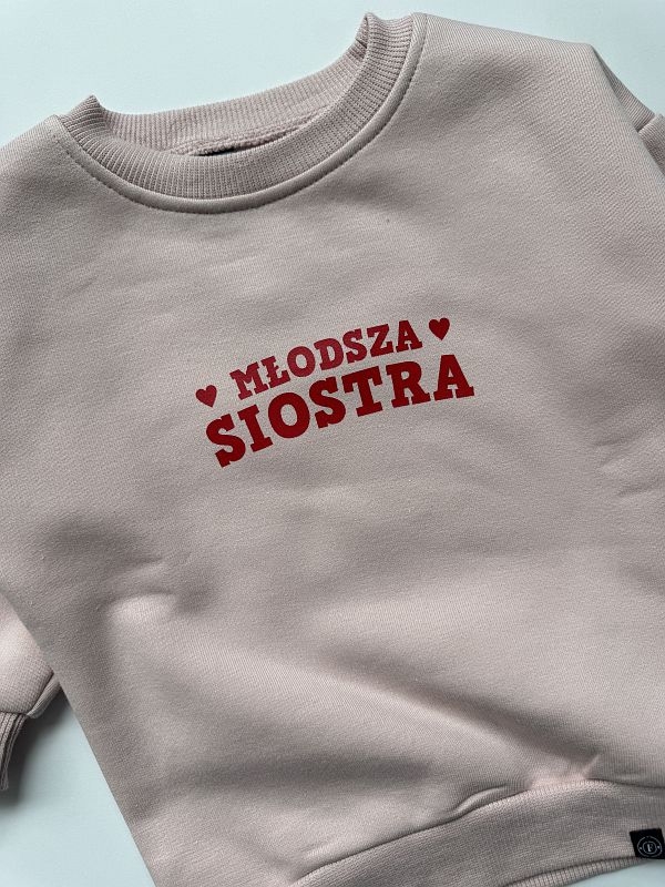 Bluza różowa młodsza siostra rozmiar 74