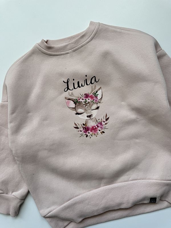 Bluza różowa sarenka Liwia rozmiar 98