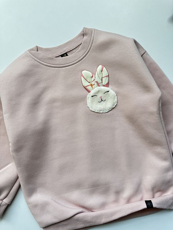 Bluza różowa króliczek rozmiar 98