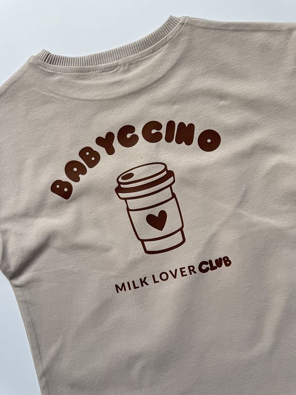 Koszulka beżowa z krótkim rękawem babyccino rozmiar 98