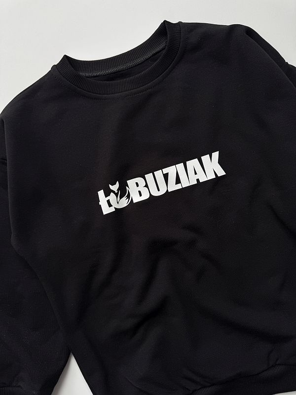 Bluza czarna łobuziak rozmiar 116