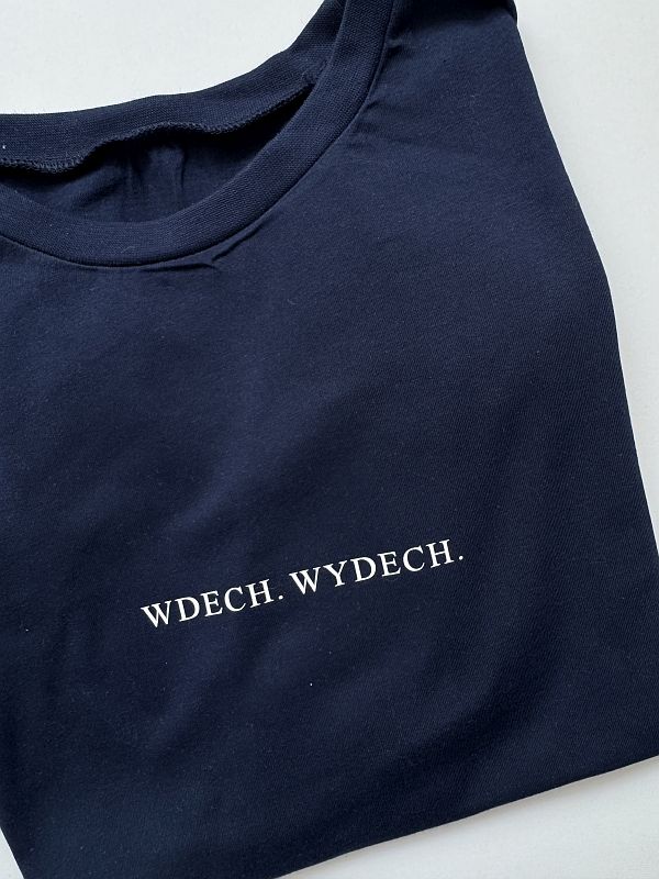 Koszulka damska granatowa wdech wydech rozmiar S