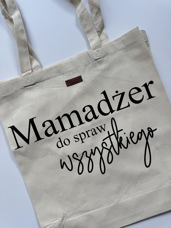 Torba ecru mamadzer do spraw wszystkiego