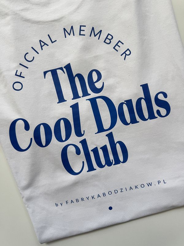 Koszulka biała męska the cool dads club rozmiar XXL