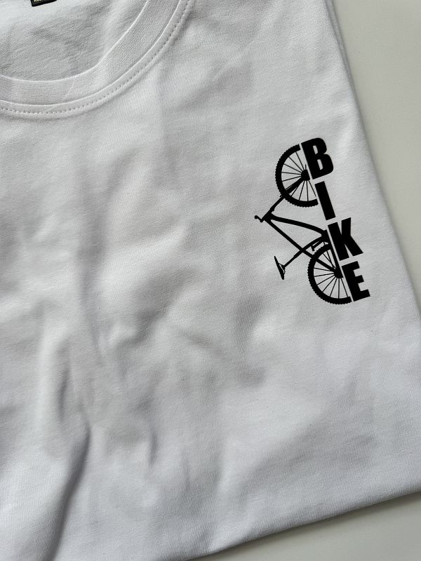 Koszulka biała męska bike rozmiar XL