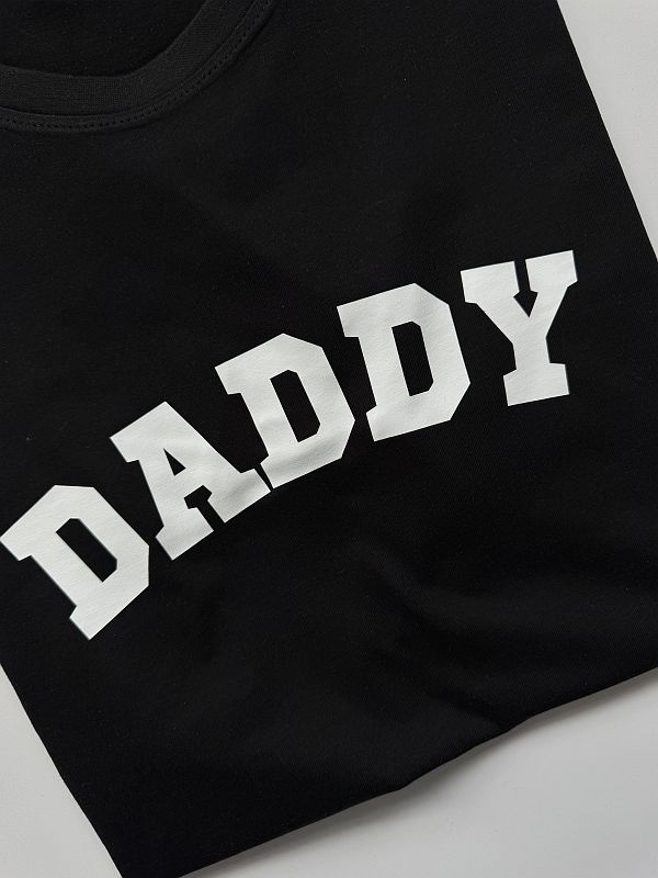 Koszulka czarna męska daddy rozmiar M